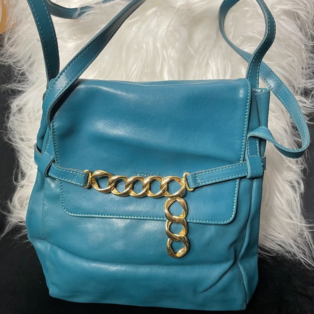 Tosca Blu Italian Leather Shoulder Bag
